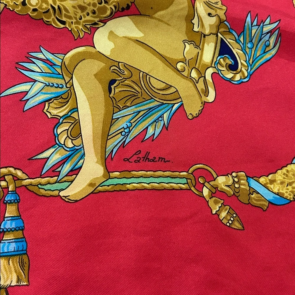 Vintage Hermes Silk Scarff “Homage A Charles Gabriel” - Picture 8 of 11